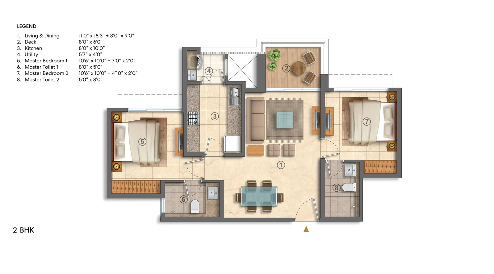 Well-equipped gymnasium